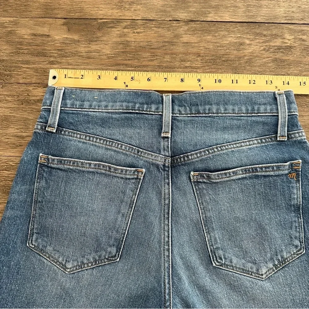 Madewell size 26 High Rise Denim Jean Shorts Button‎ Fly AJ238